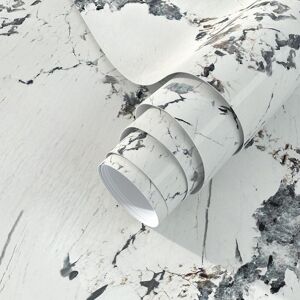 Viopvery Peel And Stick Wallpaper 40cmx1000cm Gray Marble Wallpaper Sticky Back Viopvery Peel And Stick Wallpaper 40cmx1000cm Gray Marble Wallpaper Sticky Back