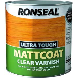Ronseal Ultra Tough Matt Varnish 2.5l Clear Quick Drying For Wood Doors Floors Ronseal Ultra Tough Matt Varnish 2.5l Clear Quick Drying For Wood Doors Floors