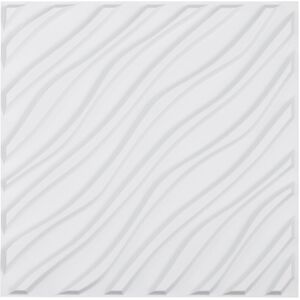 Vevor 3d Wall Panels, 12-Pack 19.7 X 19.7 In Pvc Modern Art Minimalist Wave Tile Vevor 3d Wall Panels, 12-Pack 19.7 X 19.7 In Pvc Modern Art Minimalist Wave Tile