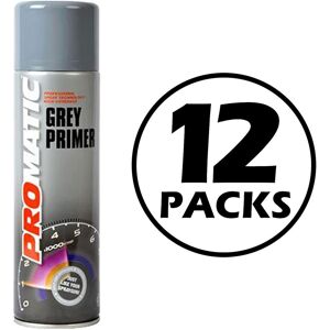 Promatic Grey Primer Aerosol - Spray Paint - Fast Drying - Multi-Purpose Promatic Grey Primer Aerosol - Spray Paint - Fast Drying - Multi-Purpose