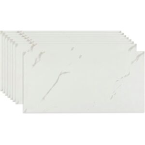 Fantasnight Tile Stickers White 60x30cm 10pcs, Self Adhesive Wall Tiles Marble, Peel And St Fantasnight Tile Stickers White 60x30cm 10pcs, Self Adhesive Wall Tiles Marble, Peel And St