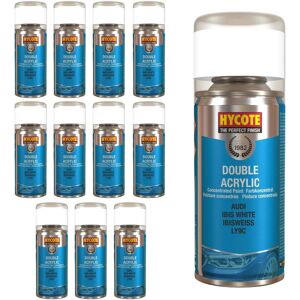 Hycote Colour Spray Paint Aerosol Xdad503 Audi Ibis White 150ml Fast Drying X12 Hycote Colour Spray Paint Aerosol Xdad503 Audi Ibis White 150ml Fast Drying X12