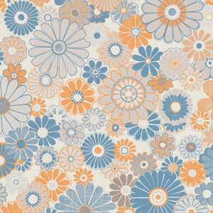 As Creation Retro Chic Floral Wallpaper Orange Blue Vintage Paste The Wall Vinyl As Creation Retro Chic Floral Wallpaper Orange Blue Vintage Paste The Wall Vinyl
