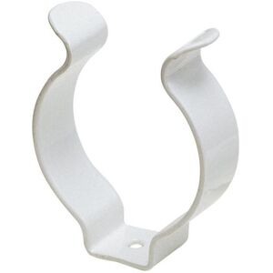 Onestopdiy 25mm White Plastic Coated Open Tool Clips - Clips Onestopdiy 25mm White Plastic Coated Open Tool Clips - Clips
