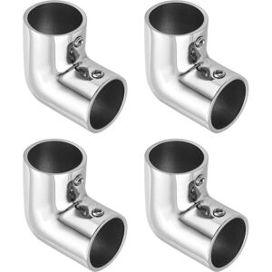 Uxcell 4pcs 2-Way Boat Handrail Fitting Elbow Marine Grade 316 Stainless Steel 1\ Uxcell 4pcs 2-Way Boat Handrail Fitting Elbow Marine Grade 316 Stainless Steel 1\