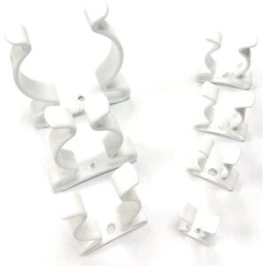 Onestopdiy Model Assorted Tool Clips White Plastic Coated Spring Steel Grip - Tool Clips Onestopdiy Model Assorted Tool Clips White Plastic Coated Spring Steel Grip - Tool Clips