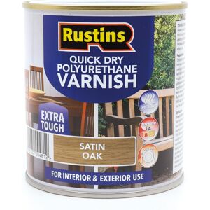 Rustins Quick Dry Poly Varnish Satin Oak 1ltr Rustins Quick Dry Poly Varnish Satin Oak 1ltr