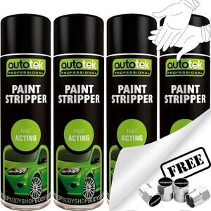 4 X Autotek Paint Stripper Remover Aerosol Spray Cans Fast Acting Bodyshop +g+cp 4 X Autotek Paint Stripper Remover Aerosol Spray Cans Fast Acting Bodyshop +g+cp