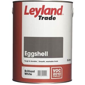 Leyland Trade Eggshell Brilliant White Paint 5l Leyland Trade Eggshell Brilliant White Paint 5l