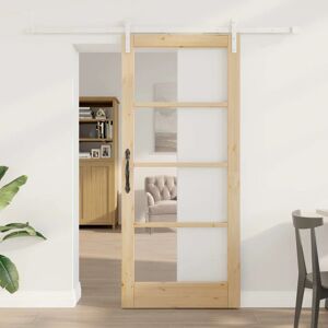 Sliding Door Orkdal Brown 86 X 198.5 Cm Solid Pine Wood Vidaxl Sliding Door Orkdal Brown 86 X 198.5 Cm Solid Pine Wood Vidaxl
