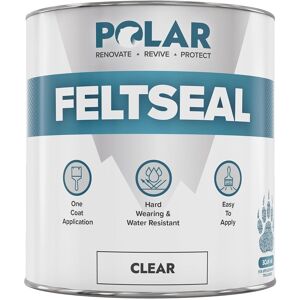 Polar Specialist Coatings Polar Clear Felt Seal - 1 Litre - Instant Waterproof Roof Sealant - Ideal For F Polar Specialist Coatings Polar Clear Felt Seal - 1 Litre - Instant Waterproof Roof Sealant - Ideal For F