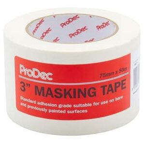 Prodec 50m Masking Tape - Paint & Decor - 75mm Prodec 50m Masking Tape - Paint & Decor - 75mm