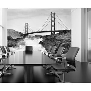 Genius Black Office Wallpaper 12x8 Ft Golden Gate Bridge View Non-Woven Decor Genius Black Office Wallpaper 12x8 Ft Golden Gate Bridge View Non-Woven Decor