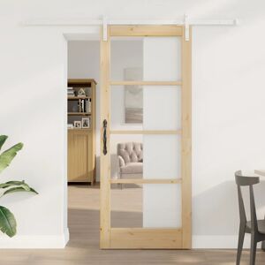 Sliding Door Orkdal Brown 83 X 202 Cm Solid Pine Wood Vidaxl Sliding Door Orkdal Brown 83 X 202 Cm Solid Pine Wood Vidaxl