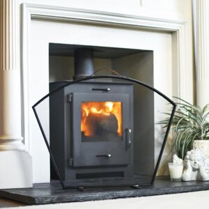 Black Country Metal Works \"The Exmouth\" Black Curved Fire Guard Fireplace Spark Cover Protector Black Country Metal Works \"The Exmouth\" Black Curved Fire Guard Fireplace Spark Cover Protector
