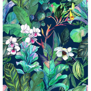 Does Not Apply Tropical Palm Leaves Flowers Wallpaper, 300 * 44.5cm Thicken Removable Waterproo Does Not Apply Tropical Palm Leaves Flowers Wallpaper, 300 * 44.5cm Thicken Removable Waterproo