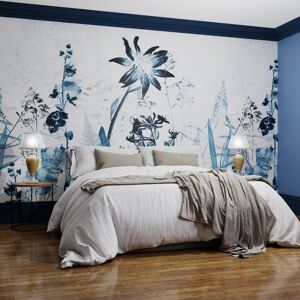Superfresco Easy Flower Press Blue Print To Order Fixed Size Mural Wallpaper Superfresco Easy Flower Press Blue Print To Order Fixed Size Mural Wallpaper
