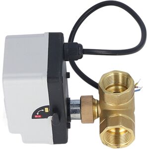 Dn20 3 Way Ball Valve 3 Wire 2 Control Brass Motorized Ball Valve Ac 220v Dn20 3 Way Ball Valve 3 Wire 2 Control Brass Motorized Ball Valve Ac 220v
