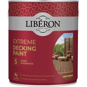 Liberon Extreme Decking Paint Light Brown 2.5 Litre Liberon Extreme Decking Paint Light Brown 2.5 Litre