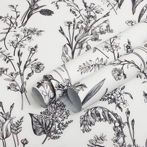 Sticky Back Plastic White Self Adhesive Wallpaper Black Hand-Drawn Painting Peel Sticky Back Plastic White Self Adhesive Wallpaper Black Hand-Drawn Painting Peel