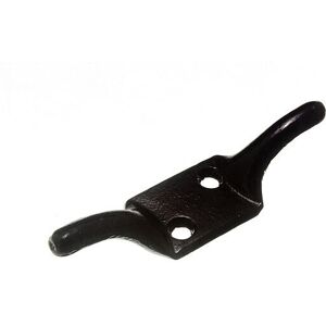 Onestopdiy New 100 X Cleat Hooks Black For Rope Washing Line Cord 100mm Black Metal - Onest Onestopdiy New 100 X Cleat Hooks Black For Rope Washing Line Cord 100mm Black Metal - Onest