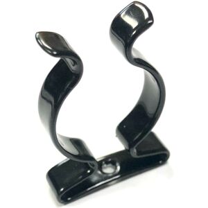 Onestopdiy New 100 X Terry Tool Clips Black Plastic Coated Spring Steel Grips Dia. 13mm - O Onestopdiy New 100 X Terry Tool Clips Black Plastic Coated Spring Steel Grips Dia. 13mm - O