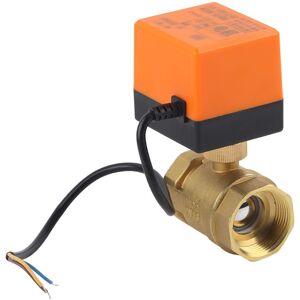 1pc Ac 220v G1-1/4 Dn32 2-Way Brass Motorized Ball Valve For Heating Ventilation 1pc Ac 220v G1-1/4 Dn32 2-Way Brass Motorized Ball Valve For Heating Ventilation