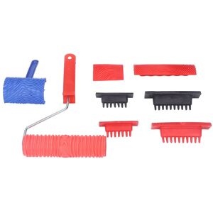 Wood Graining Roller With Handle Rubber Wood Pattern Texture Painting Tool Wood Graining Roller With Handle Rubber Wood Pattern Texture Painting Tool