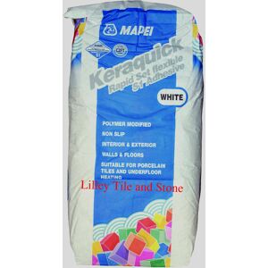 Keraquick Flexibletile Adhesive Rapid Set 10kg White Mapei For Tiles And Stone Keraquick Flexibletile Adhesive Rapid Set 10kg White Mapei For Tiles And Stone