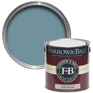Farrow & Ball Estate Emulsion Matt Wall & Ceiling Paint Stone Blue No.86 2.5l Farrow & Ball Estate Emulsion Matt Wall & Ceiling Paint Stone Blue No.86 2.5l