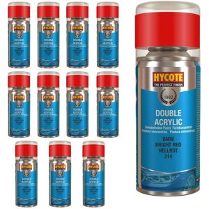 Hycote Colour Spray Paint Aerosol Xdbm502 Bmw Bright Red 150ml Fast Drying X12 Hycote Colour Spray Paint Aerosol Xdbm502 Bmw Bright Red 150ml Fast Drying X12