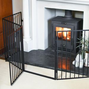 Black Country Metal Works Large Five-Fold Steel "Secura" Fire Guard - Fireside Safety Black Country Metal Works Large Five-Fold Steel "Secura" Fire Guard - Fireside Safety
