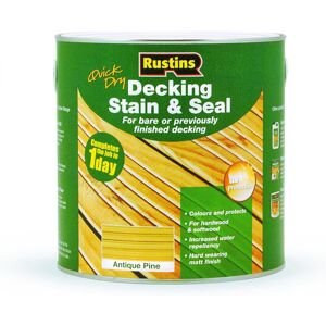 Rustins Deap2500 2.5l Decking Stain - Antique Pine Rustins - Weatherproof Finis Rustins Deap2500 2.5l Decking Stain - Antique Pine Rustins - Weatherproof Finis
