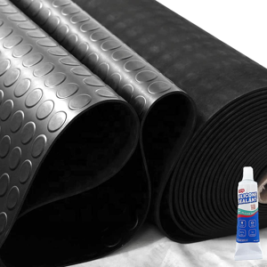Does Not Apply Heavy Duty Coin-Grip Rubber Flooring Roll, 4' X 8', 1/8\" Thick, Black, Waterproo Does Not Apply Heavy Duty Coin-Grip Rubber Flooring Roll, 4' X 8', 1/8\" Thick, Black, Waterproo