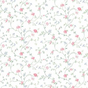 Pf38135 - Pretty Prints Trailing Floral Vines Blue Pink Green Galerie Wallpaper Pf38135 - Pretty Prints Trailing Floral Vines Blue Pink Green Galerie Wallpaper