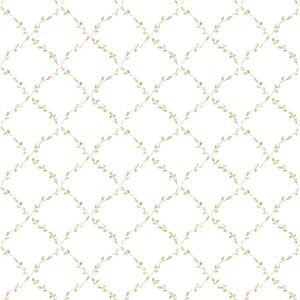 Pf38134 - Pretty Prints Red Rose Trellis Pink Green Galerie Wallpaper Pf38134 - Pretty Prints Red Rose Trellis Pink Green Galerie Wallpaper