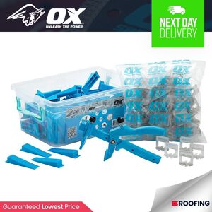 Ox Tools Ox-P164024 3x24mm Pro Tile Level System Wedge & Spacer Set 201pc Ox Tools Ox-P164024 3x24mm Pro Tile Level System Wedge & Spacer Set 201pc