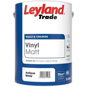 Leyland Trade Vinyl Matt Emulsion Paint For Walls & Ceilings 5l Antique White Leyland Trade Vinyl Matt Emulsion Paint For Walls & Ceilings 5l Antique White