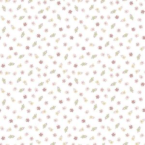 Little Explorers 2 Pink Flower Wallpaper - Childrens Decor Little Explorers 2 Pink Flower Wallpaper - Childrens Decor