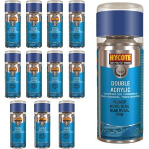 Hycote Colour Spray Paint Aerosol Peugeot Royal Blue 150ml Fast Drying X12 Hycote Colour Spray Paint Aerosol Peugeot Royal Blue 150ml Fast Drying X12