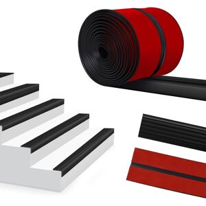 Storystore Stair Anti-Slip Nosing, 12 Meters Self Adhesive Stair Nosing Edge Tr Storystore Stair Anti-Slip Nosing, 12 Meters Self Adhesive Stair Nosing Edge Tr