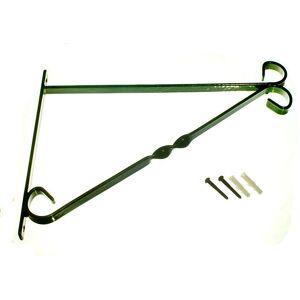 Onestopdiy New 12 X Green Plastic Coated Hanging Basket Wall Mount Brackets 14 Inch - Onest Onestopdiy New 12 X Green Plastic Coated Hanging Basket Wall Mount Brackets 14 Inch - Onest