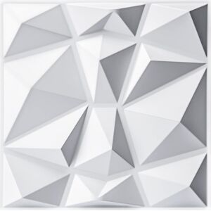 Art3d Decorative 3d Wall Panels In Diamond Design, 12"X12" Matt White For Home Art3d Decorative 3d Wall Panels In Diamond Design, 12"X12" Matt White For Home