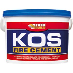 Everbuild Black Kos Fire Cement 12.5 Kg Brick Furnace Stove Heat Resistant Everbuild Black Kos Fire Cement 12.5 Kg Brick Furnace Stove Heat Resistant