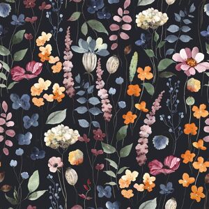 Veelike Black Floral Wallpaper Vintage 44.5cm×900cm Watercolor Flower Contact Veelike Black Floral Wallpaper Vintage 44.5cm×900cm Watercolor Flower Contact