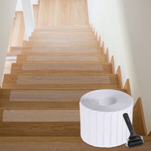 Uxcell 15pcs Non Slip Stair Treads Tape 4\"X32\" Mat For Stairs With Roller, Transparent Uxcell 15pcs Non Slip Stair Treads Tape 4\"X32\" Mat For Stairs With Roller, Transparent
