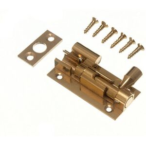 Onestopdiy Brass 50mm Privacy Sliding Door Bolt - Swan Neck Onestopdiy Brass 50mm Privacy Sliding Door Bolt - Swan Neck