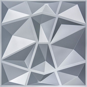 Art3d 3d Paneling Textured 3d Wall Design, Grey Diamond, 19.7\"X19.7\" For Living Art3d 3d Paneling Textured 3d Wall Design, Grey Diamond, 19.7\"X19.7\" For Living