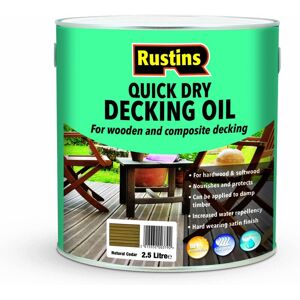 Rustins Decking Oil Natural Cedar 2.5l Rustins Decking Oil Natural Cedar 2.5l