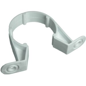 Onestopdiy 100 X Pipe Clips White Saddle Waste Pipe Brackets 32mm 1 1/4 Inch Plastic Ones Onestopdiy 100 X Pipe Clips White Saddle Waste Pipe Brackets 32mm 1 1/4 Inch Plastic Ones
